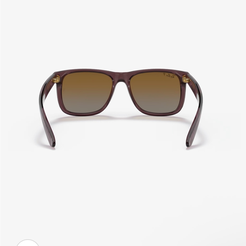 Ray Ban Justin Classic Polarized Sunglasses UNISEX RB4165 Matte Brown NWT - Picture 7 of 9